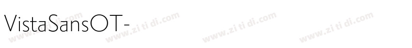 VistaSansOT字体转换