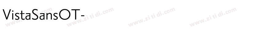 VistaSansOT字体转换