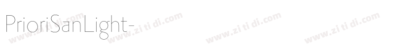 PrioriSanLight字体转换