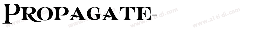 Propagate字体转换