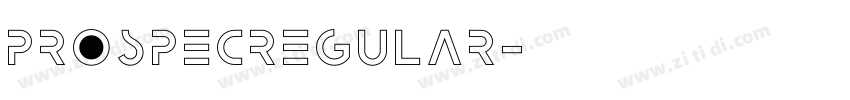 ProspecRegular字体转换