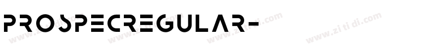 ProspecRegular字体转换