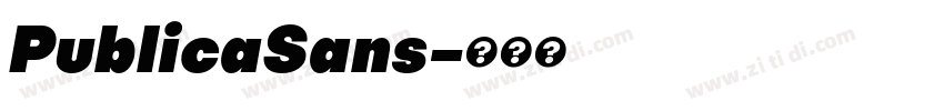 PublicaSans字体转换