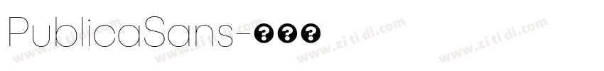 PublicaSans字体转换