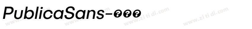 PublicaSans字体转换