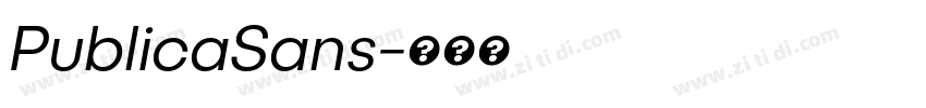 PublicaSans字体转换