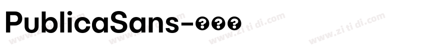 PublicaSans字体转换