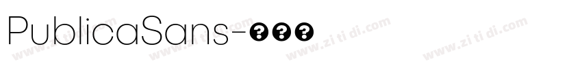 PublicaSans字体转换