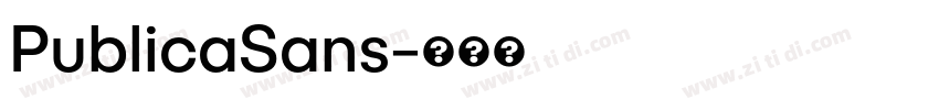 PublicaSans字体转换