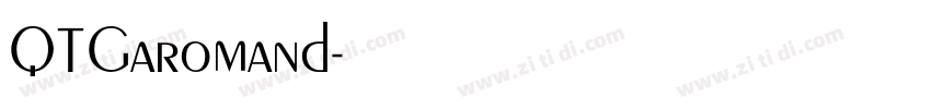 QTGaromand字体转换
