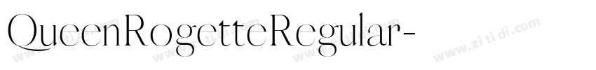 QueenRogetteRegular字体转换
