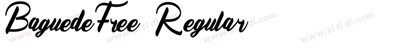 BaguedeFree-Regular字体转换