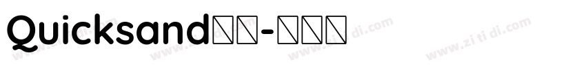 Quicksand斜体字体转换