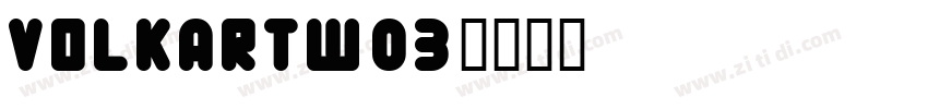 VolkartW03字体转换