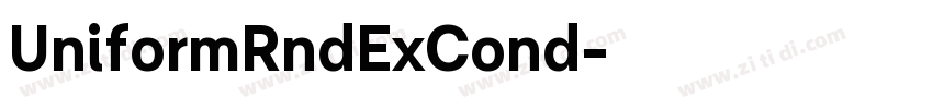 UniformRndExCond字体转换