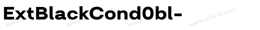 ExtBlackCond0bl字体转换