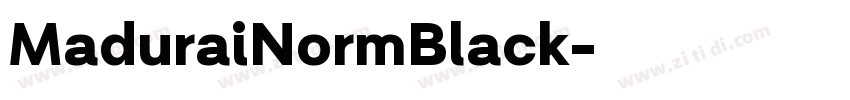 MaduraiNormBlack字体转换