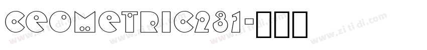 Ceometric231字体转换