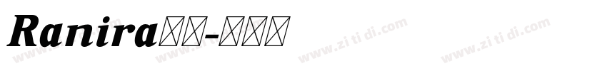 Ranira下载字体转换