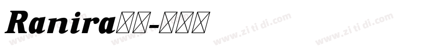Ranira下载字体转换