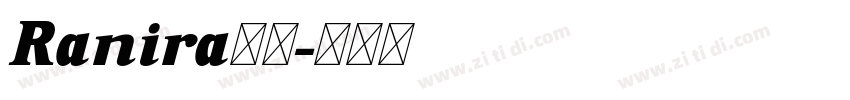 Ranira下载字体转换