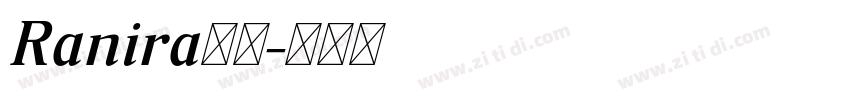 Ranira下载字体转换