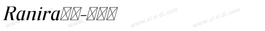 Ranira下载字体转换