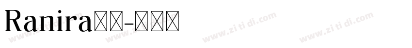 Ranira下载字体转换