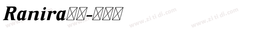 Ranira下载字体转换