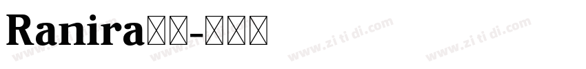 Ranira下载字体转换