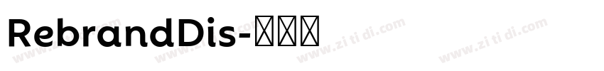 RebrandDis字体转换