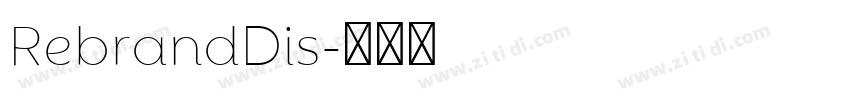 RebrandDis字体转换