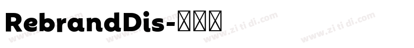 RebrandDis字体转换