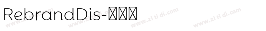 RebrandDis字体转换