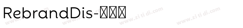RebrandDis字体转换