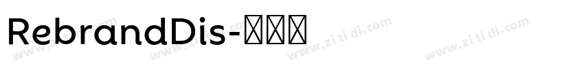 RebrandDis字体转换