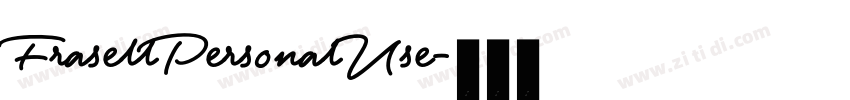 FrasellPersonalUse字体转换