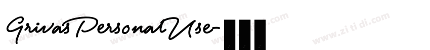 GrivasPersonalUse字体转换