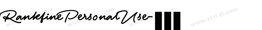 RankfinePersonalUse字体转换