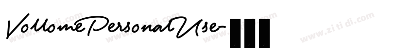VollomePersonalUse字体转换