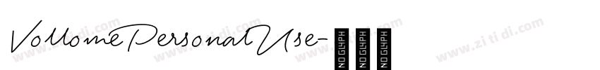 VollomePersonalUse字体转换