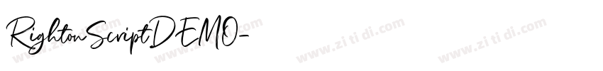 RightonScriptDEMO字体转换