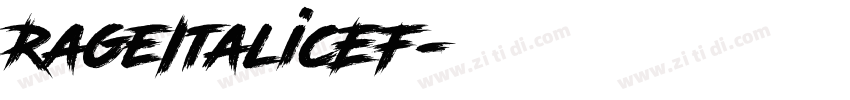 RageItalicEF字体转换