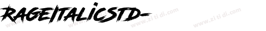 RageItalicStd字体转换