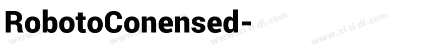 RobotoConensed字体转换
