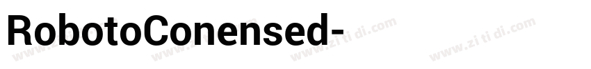RobotoConensed字体转换