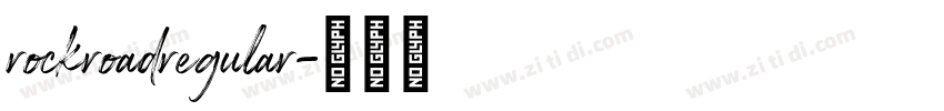 rockroadregular字体转换