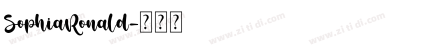 SophiaRonald字体转换