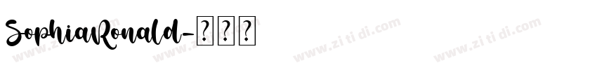 SophiaRonald字体转换
