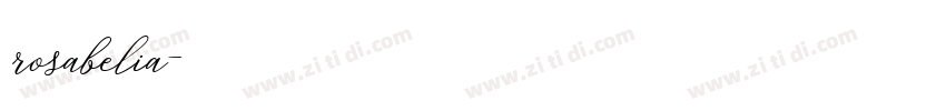rosabelia字体转换